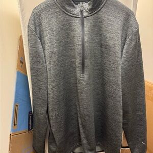 Underarmour Men's Gray Quarter-Zip Sweater